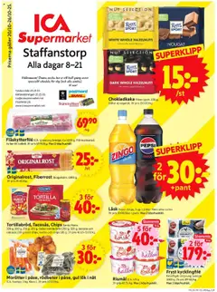 Förhandsgranska reklamblad Staffanstorp från butik ICA Supermarket gäller från 20/10/2025