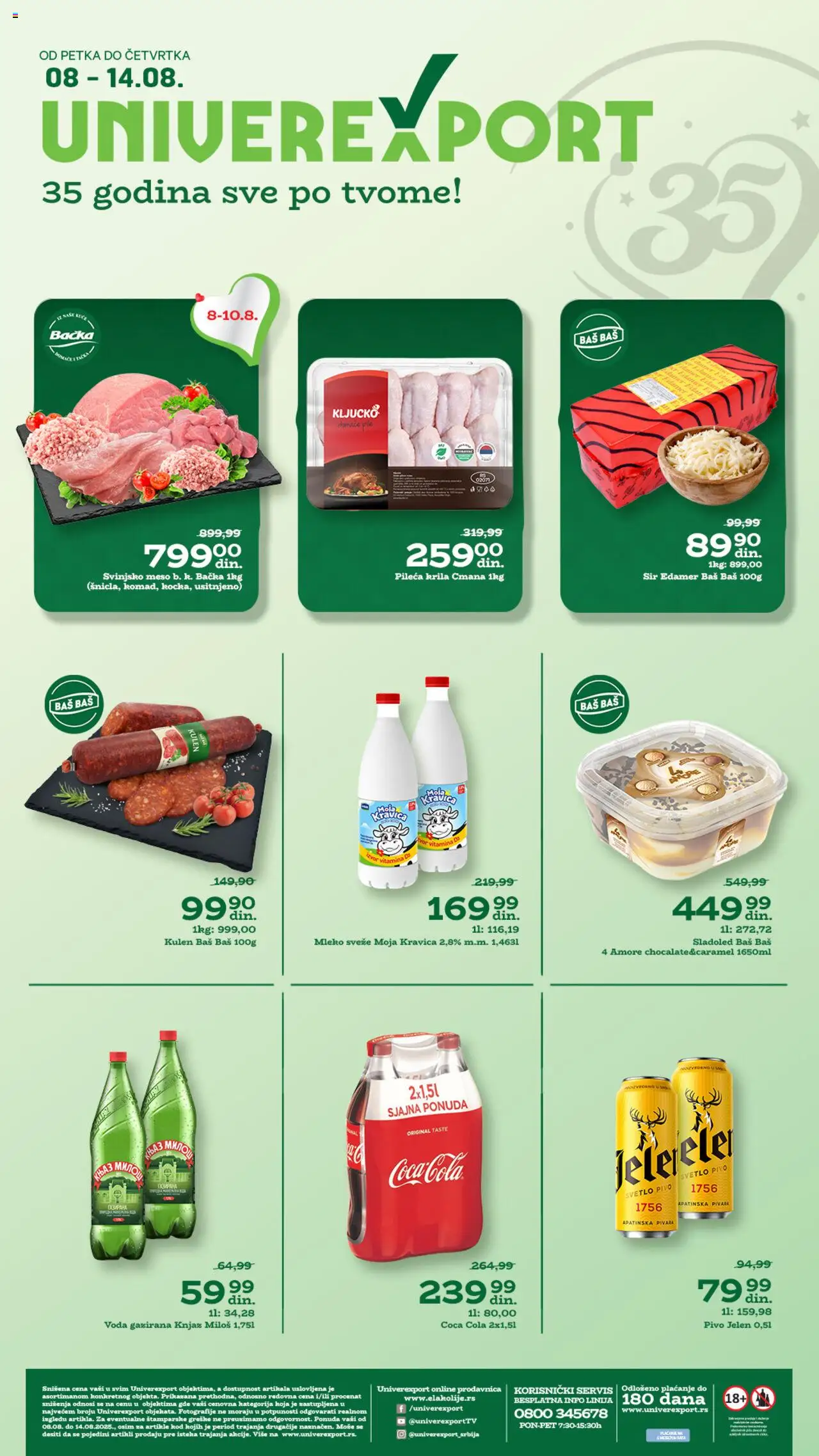 Univerexport katalog važi od 08.08.2025 - stranica 1