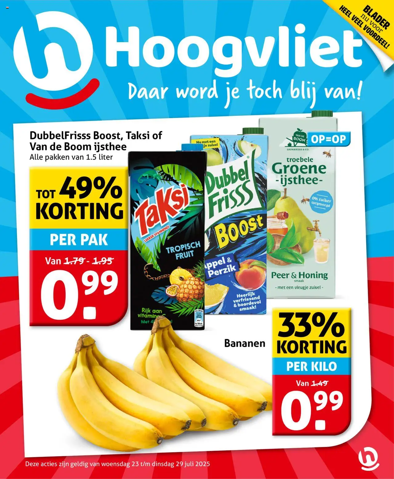 Hoogvliet shop Folder geldig vanaf 23-07-2025 - Paginanummer 1