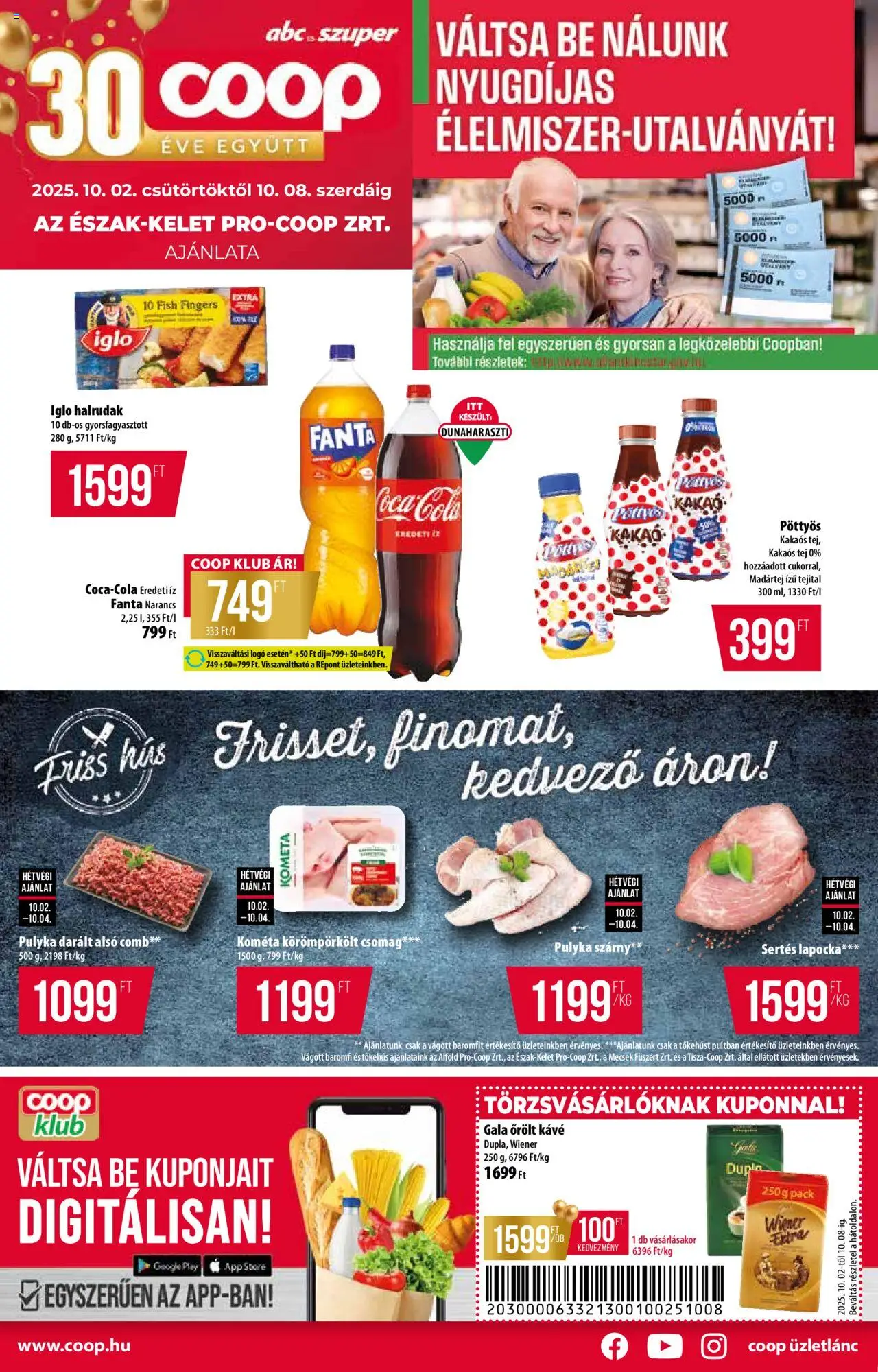 COOP aktuális szórólap, érvényes 2025.10.02.-től - 1 oldal