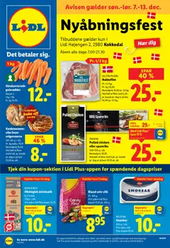 Eksempel på tilbudsavis Nyåbningsfest fra butik Lidl gyldig fra 07/12/2025