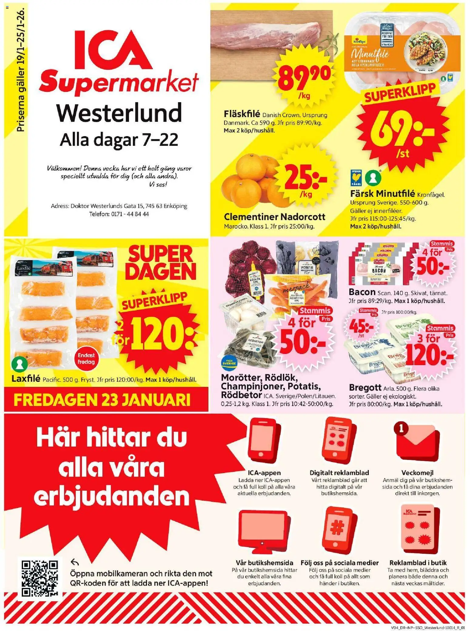 Förhandsgranska reklamblad Enköping från butik ICA Supermarket gäller från 19/01/2026