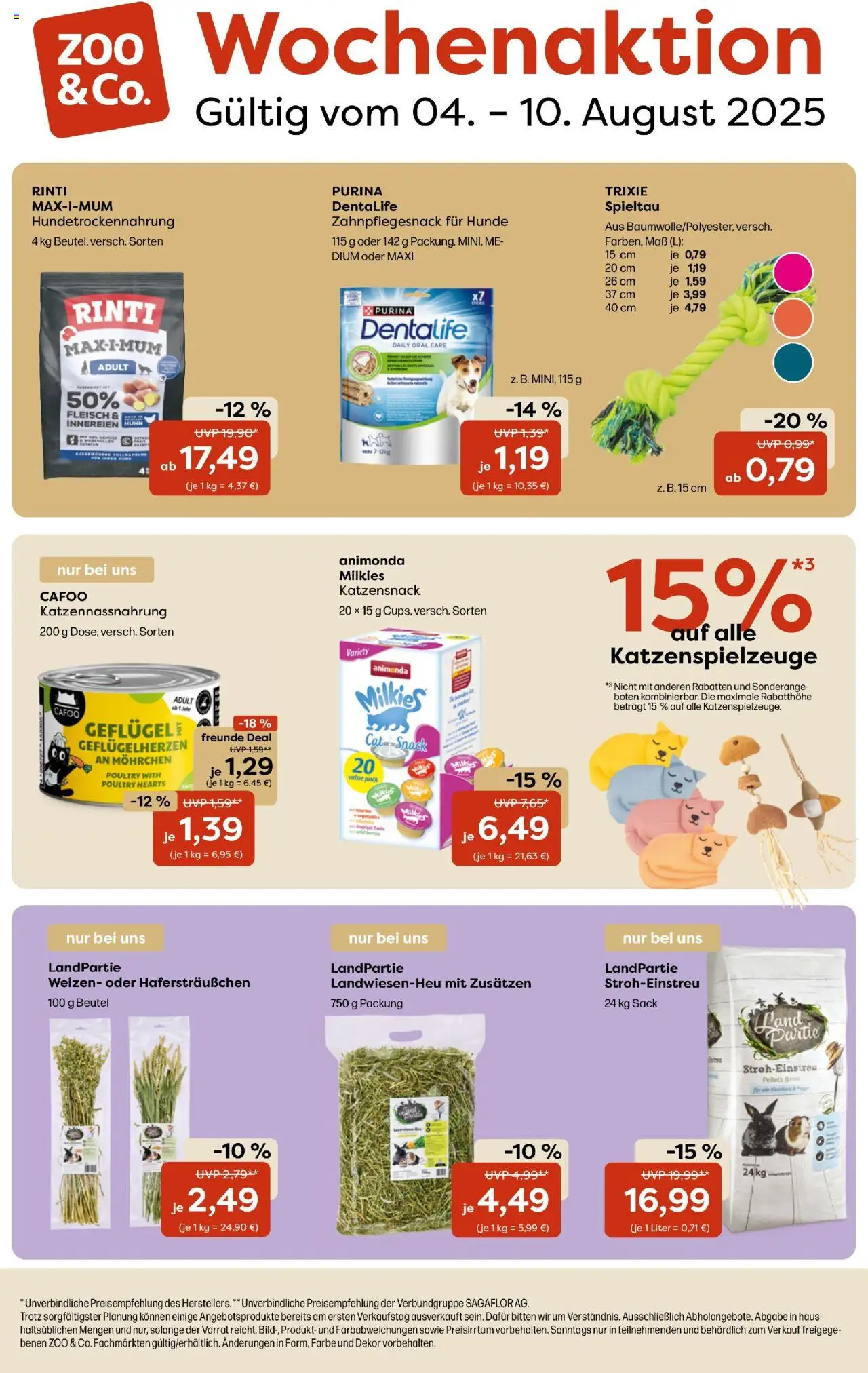 Zoo & co Prospekt (vom 04.08.2025 - 10.08.2025) - Fleisch