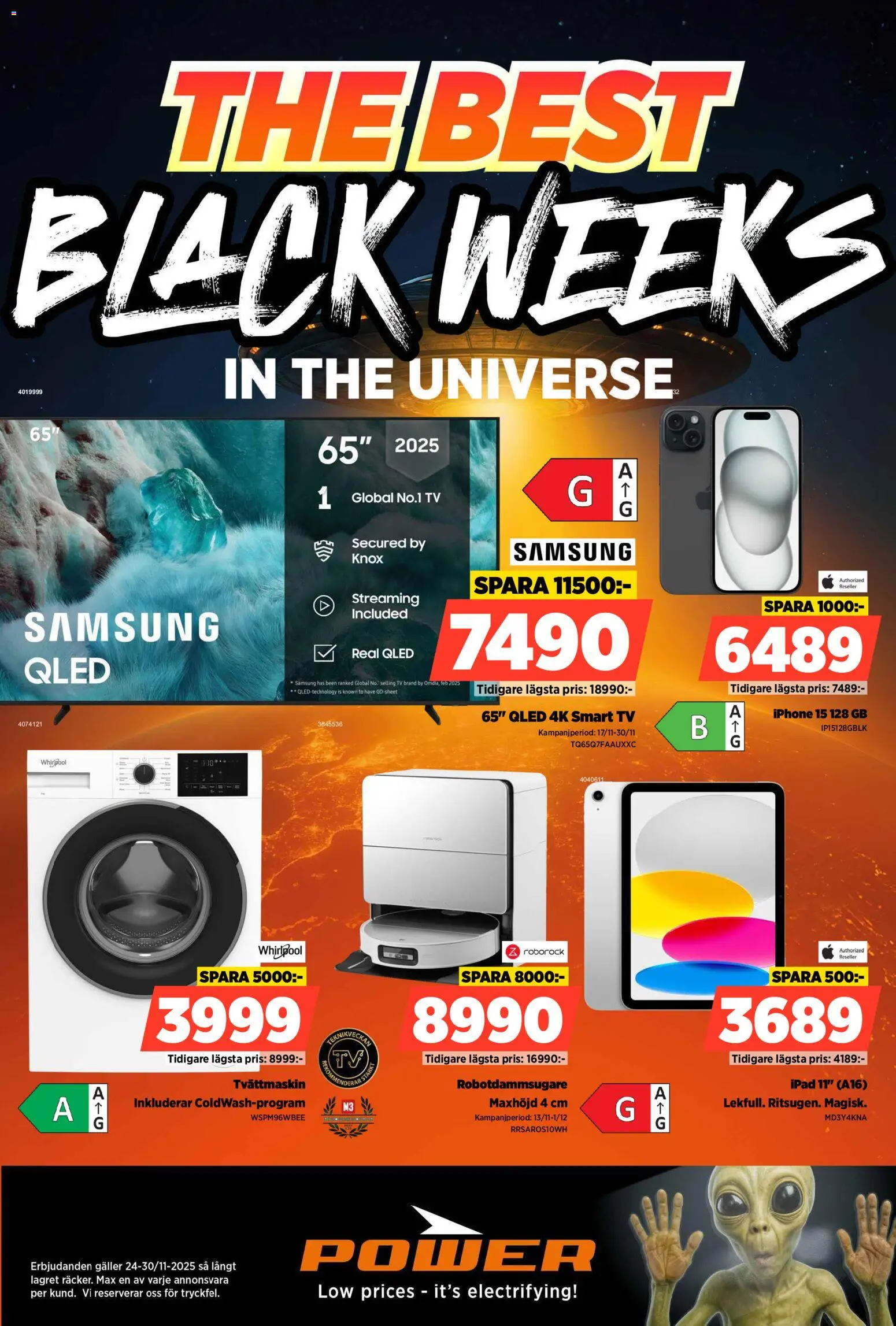 Förhandsgranska reklamblad Black Friday från butik Power gäller från 24/11/2025