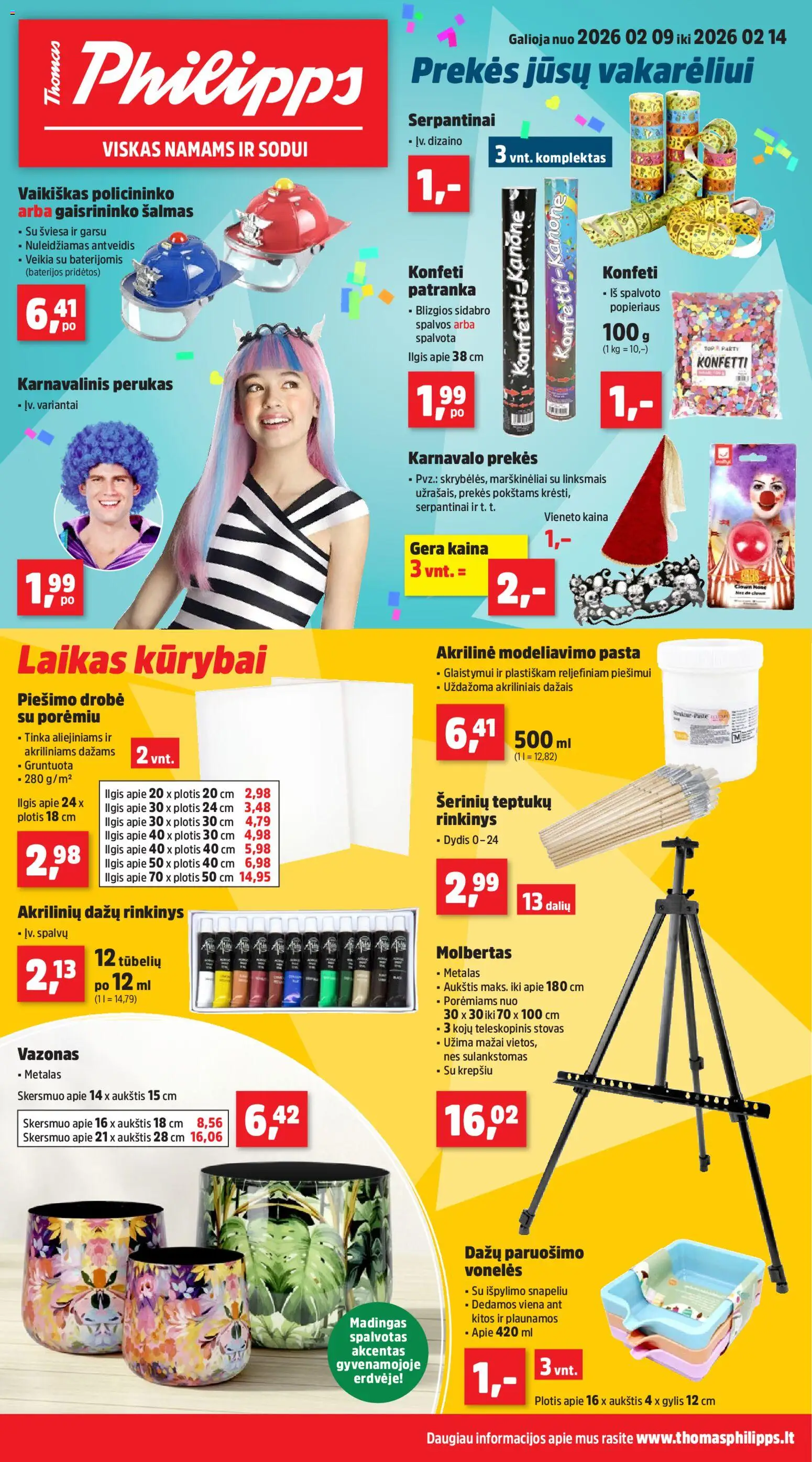 Thomas Philipps parduotuvės leidinio Leidinys galiojančio nuo 2026.02.09 peržiūra