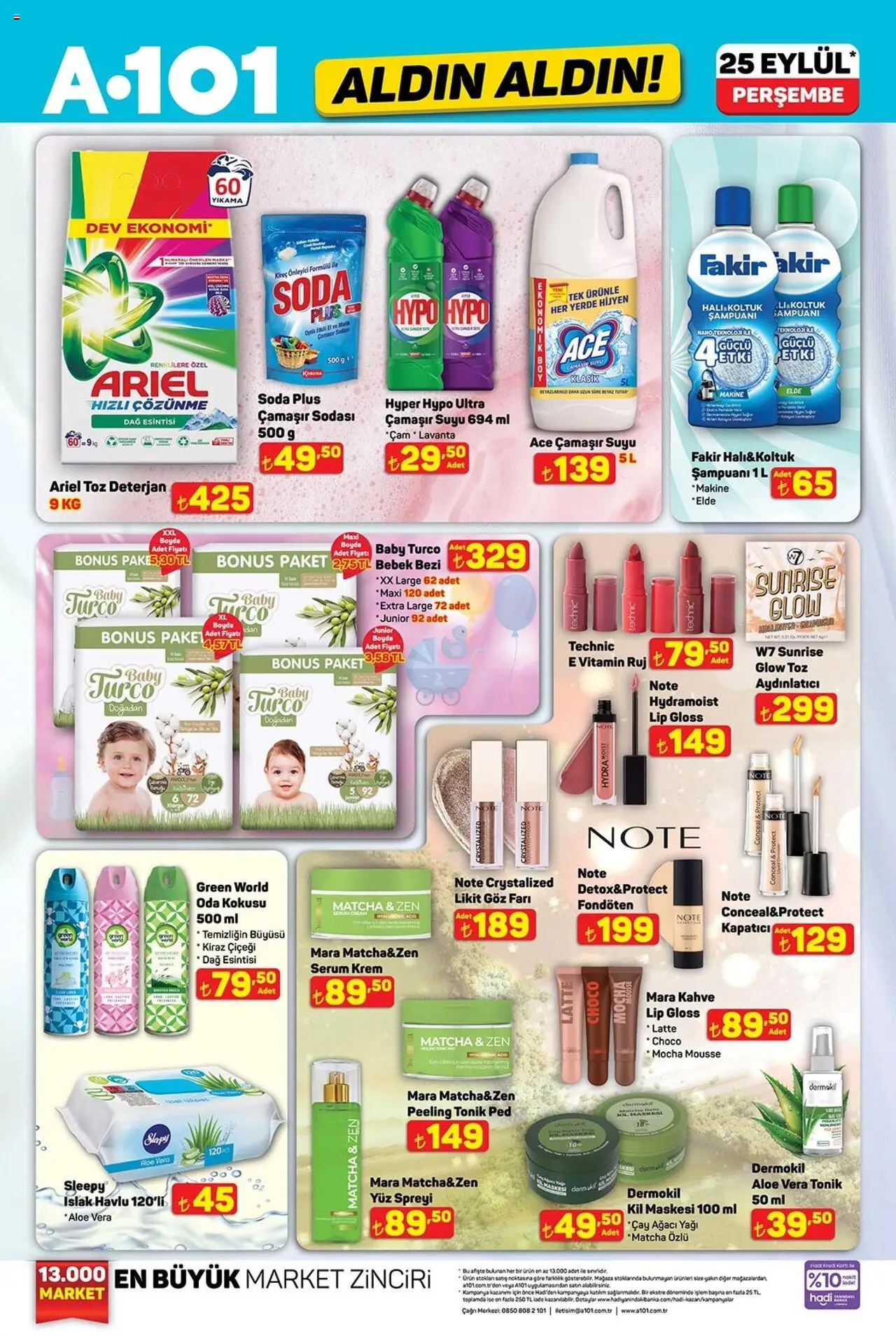 A101 Katalog Aldın Aldın (25 Eylül 2025) - Broşür bu hafta - Sayfa numarası 1