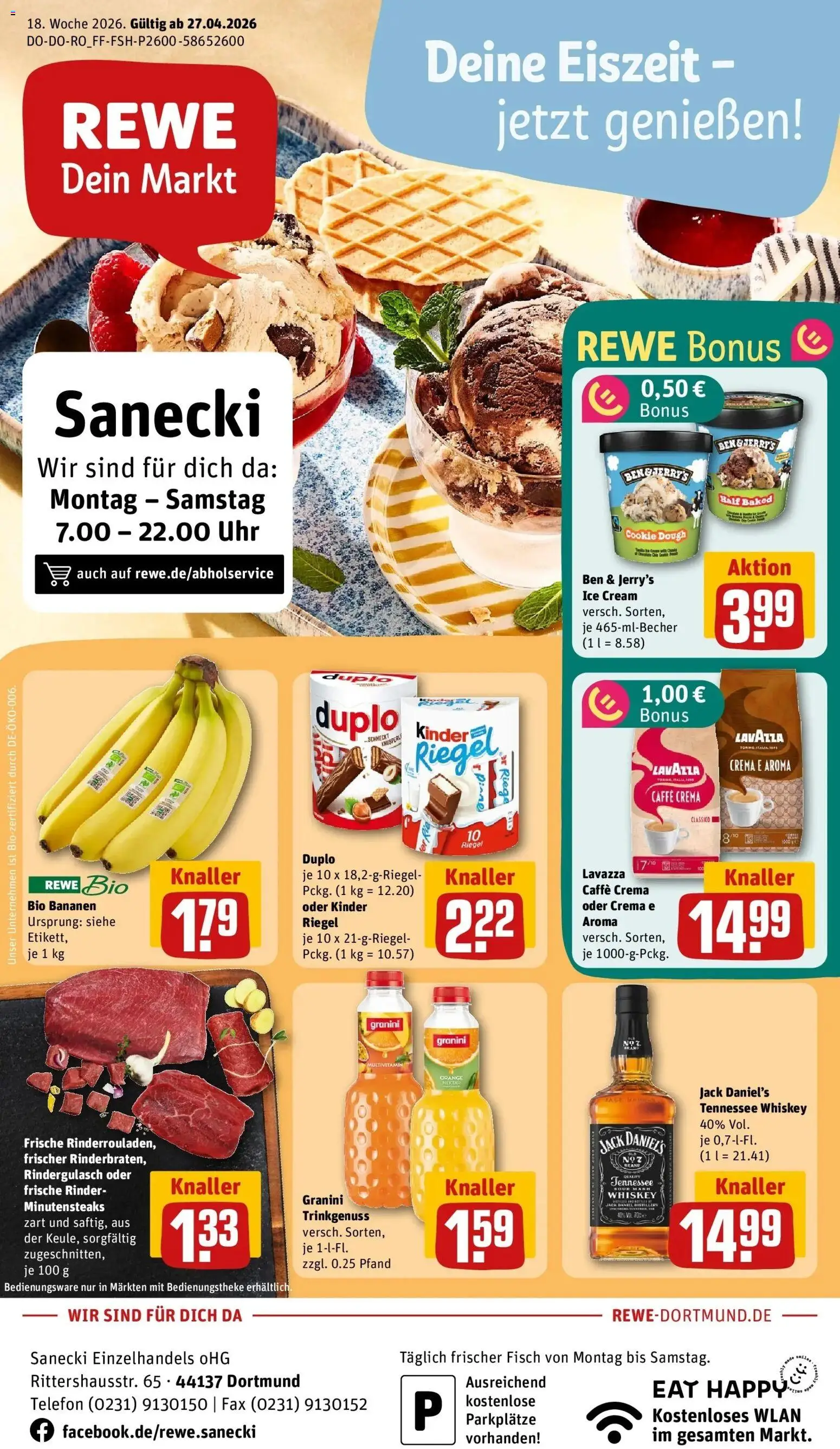 Vorschau von dem Prospekt des Geschäftes Rewe, gültig ab dem 27.04.2026