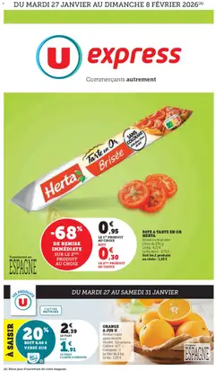 Prévisualisation de Les prix bas de la semaine du magasin U Express formulaire valide 27/01/2026