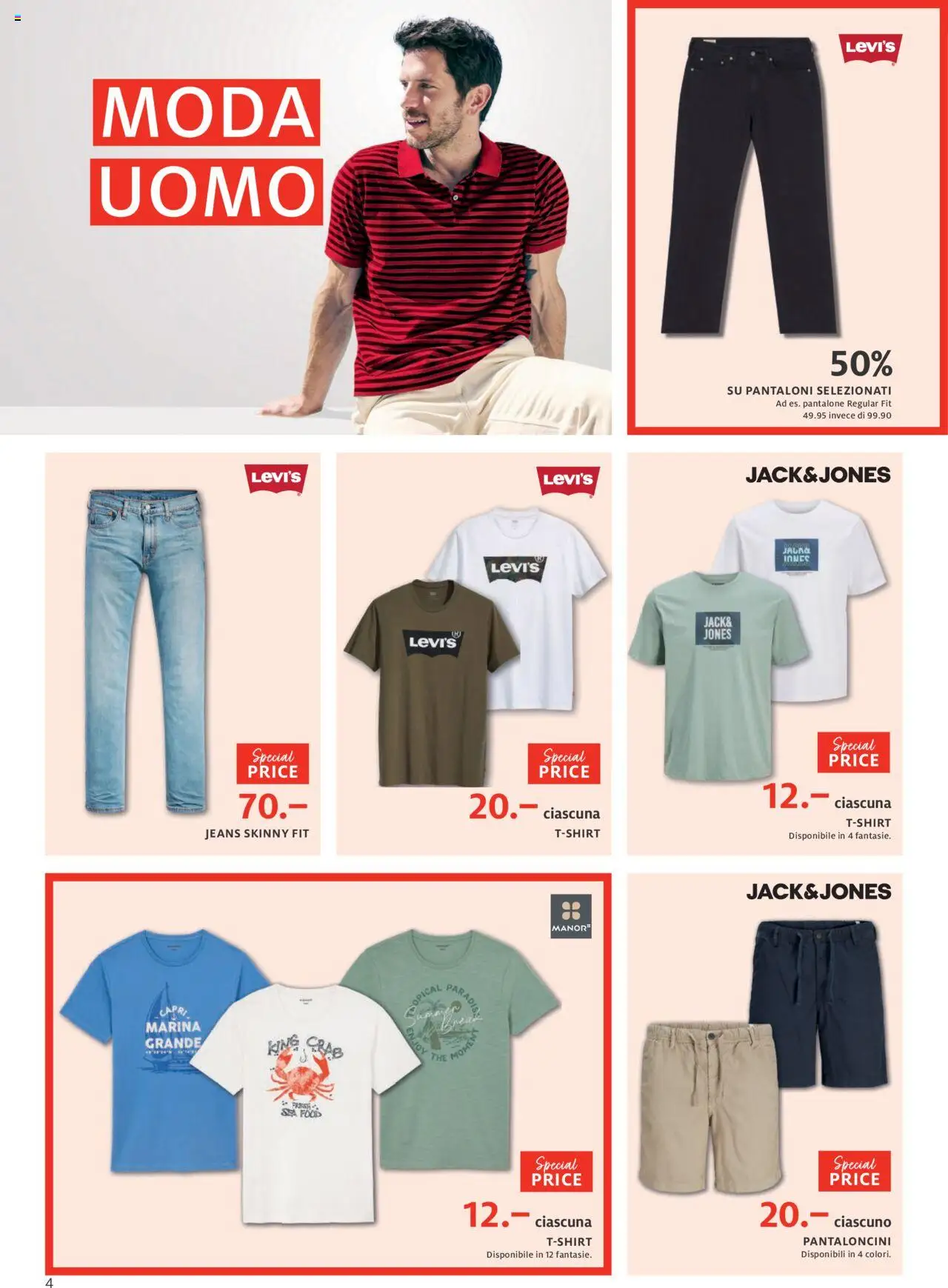 Manor Sale IT ab 24.06.2025 - Seitennummer 4 - Jeans