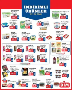 BİM İndirimli Ürünler 09.01.2026 - Broşürünün önizlemesi