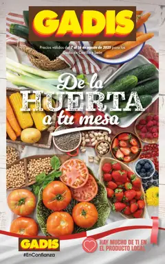 Vista previa del folleto de la tienda Gadis válido desde el 07/08/2025 