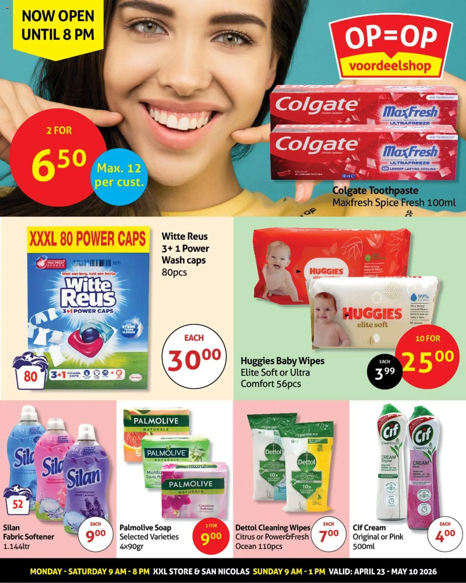 Voorbeeld van OP is OP folder van winkel OP is OP geldig vanaf 23-04-2026