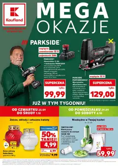 Pogląd gazetki "Mega okazje" ze sklepu Kaufland ważnej od 25.09.2025
