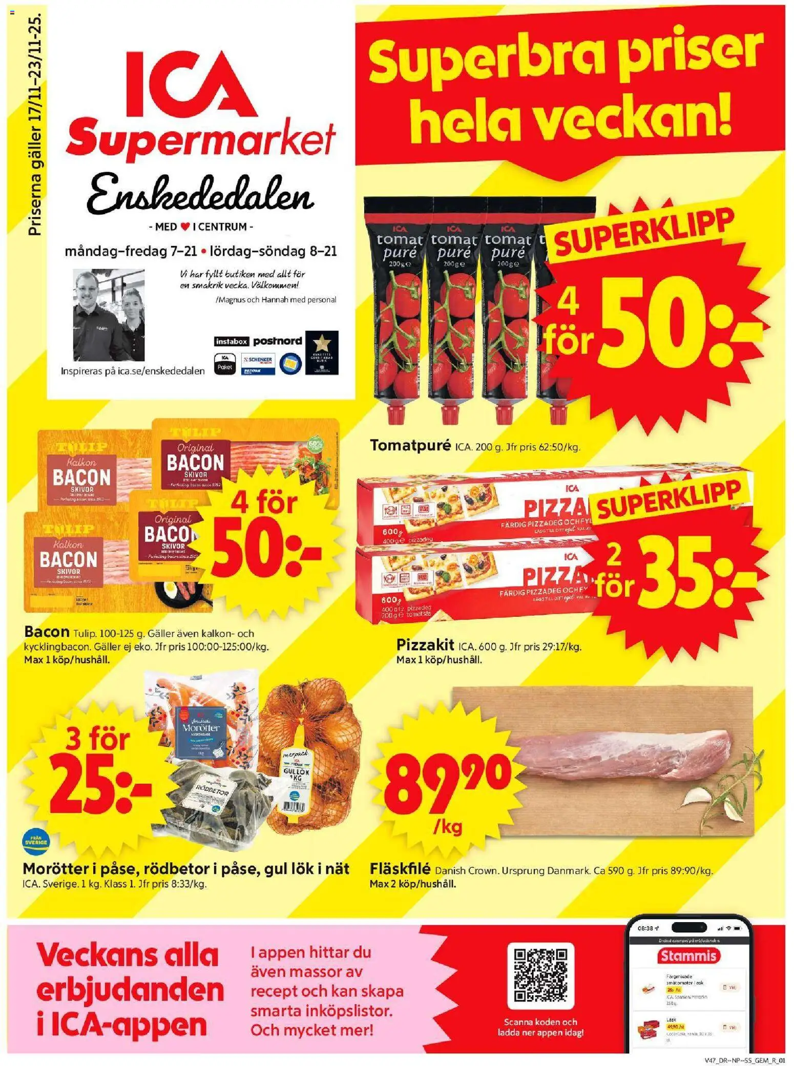 Förhandsgranska reklamblad Enskededalen från butik ICA Supermarket gäller från 17/11/2025