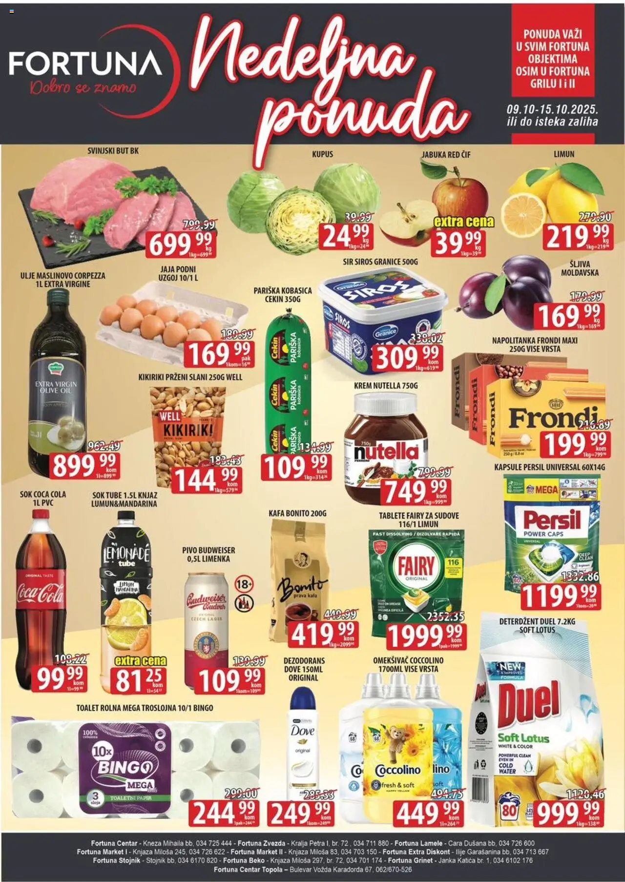 Fortuna Market katalog važi od 09.10.2025 - stranica 1