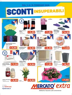 Anteprima dell'opuscolo Volantino Extra Sconti Insuperabili dal negozio Mercatò valido da 05/02/2026