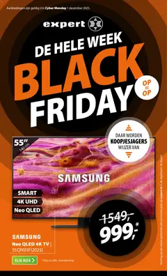 Voorbeeld van Black Friday van winkel Expert geldig vanaf 24-11-2025
