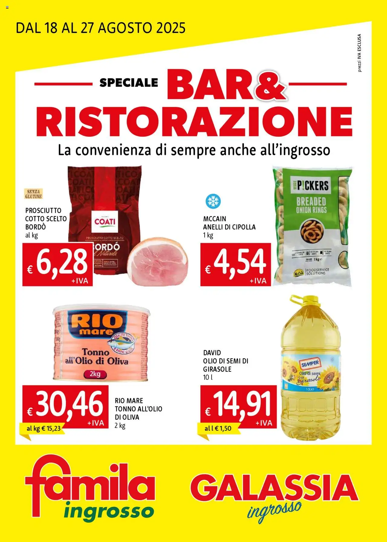 Volantino Famila valido da 18/08/2025 numero di pagina 1