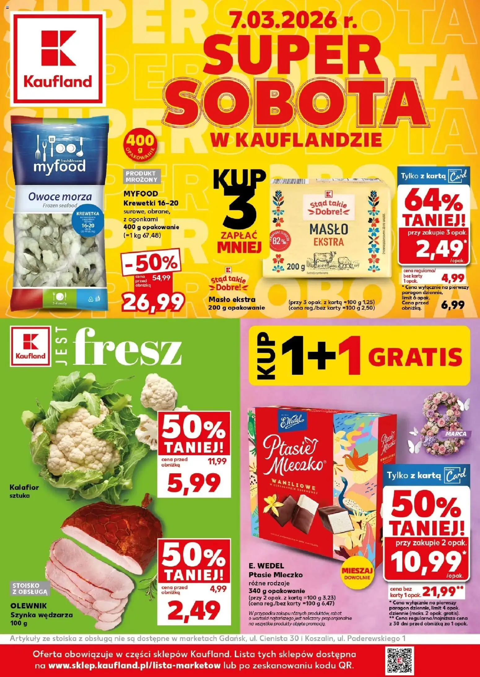 Pogląd gazetki "Kaufland gazetka - Super Sobota" ze sklepu Kaufland ważnej od 07.03.2026