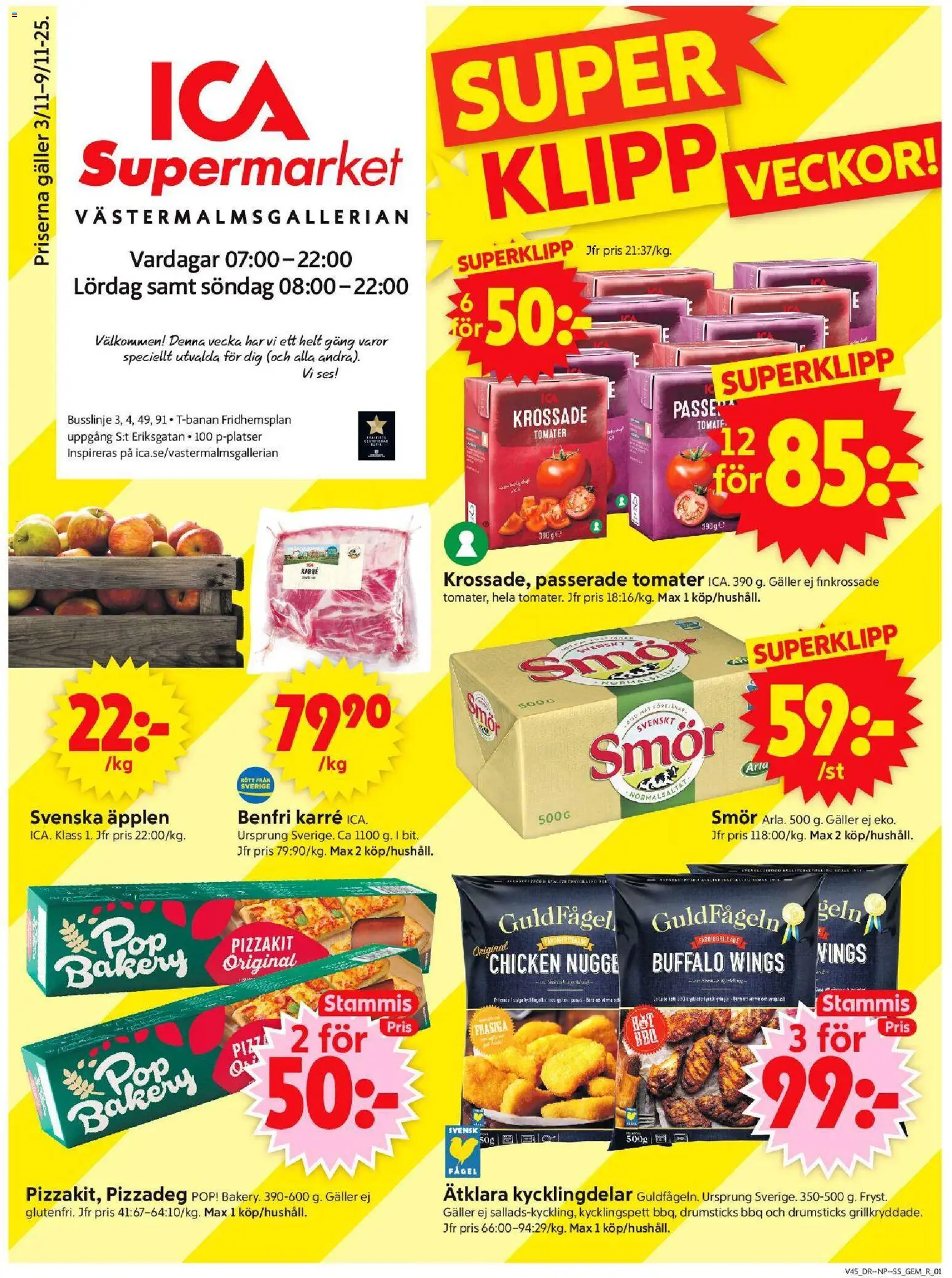 Förhandsgranska reklamblad Stockholm från butik ICA Supermarket gäller från 03/11/2025