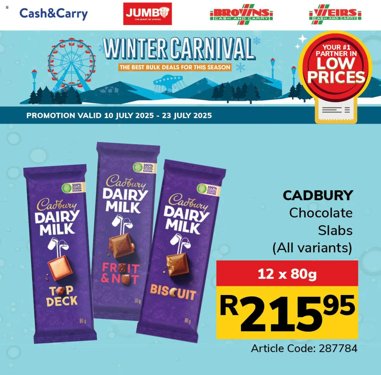 Jumbo Winter Carnival from 10/07 - 23/07/2025 > Promotions - Cocoa, Milk, Chocolate