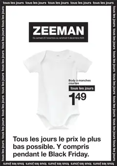 Prévisualisation de Black Friday du magasin Zeeman formulaire valide 22/11/2025