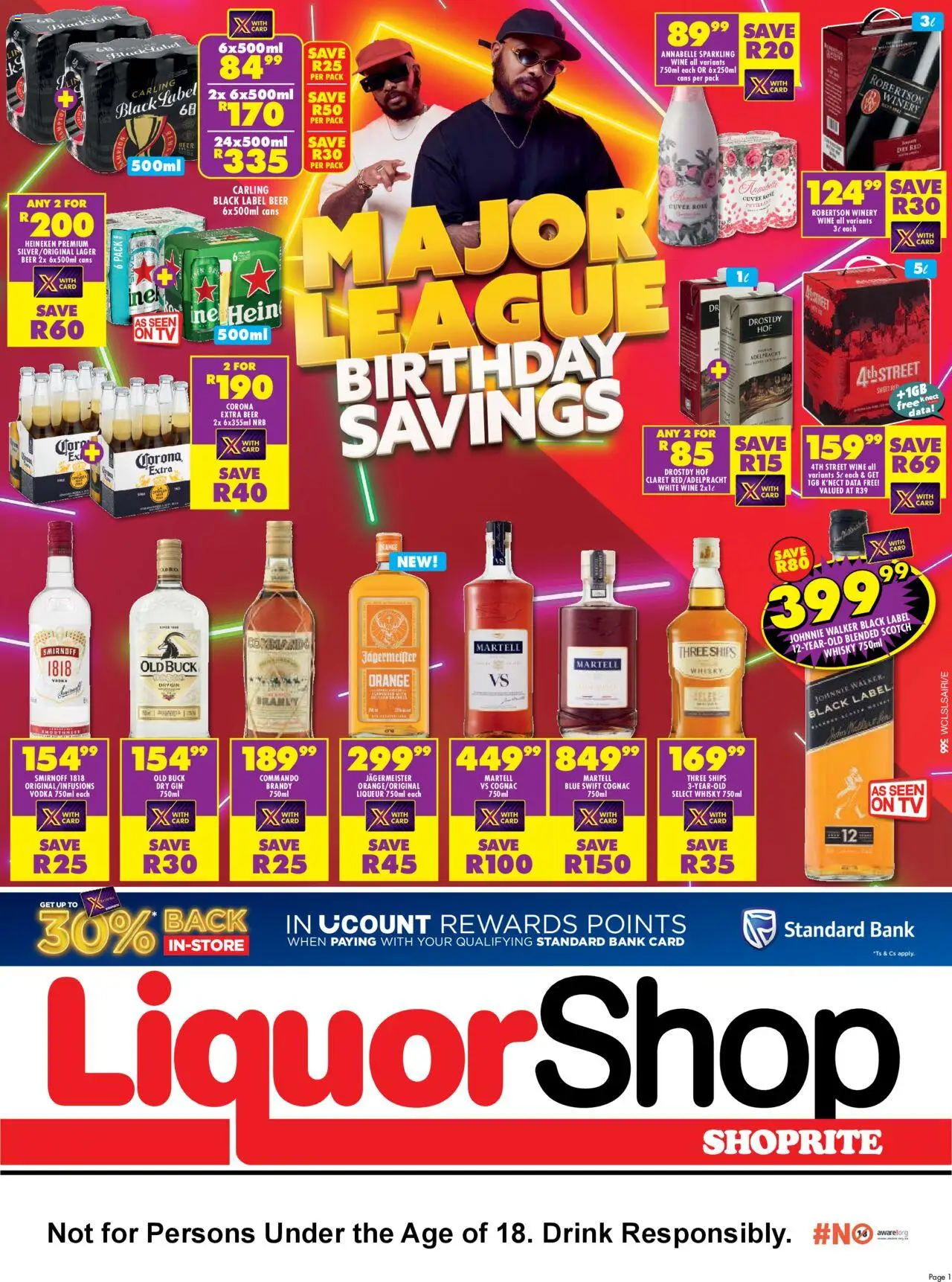 Shoprite Western Cape - LiquorShop Major Deals 22/08 - 07/09/2025 >> Catalogue