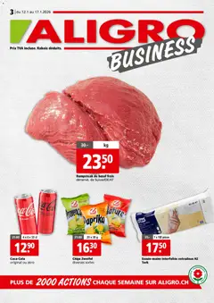 Vorschau des Merkblatts Aktionen Business Chavannes, Matran, Genève, Sion vom Shop Aligro gültig von 12.01.2026 bis 17.01.2026
