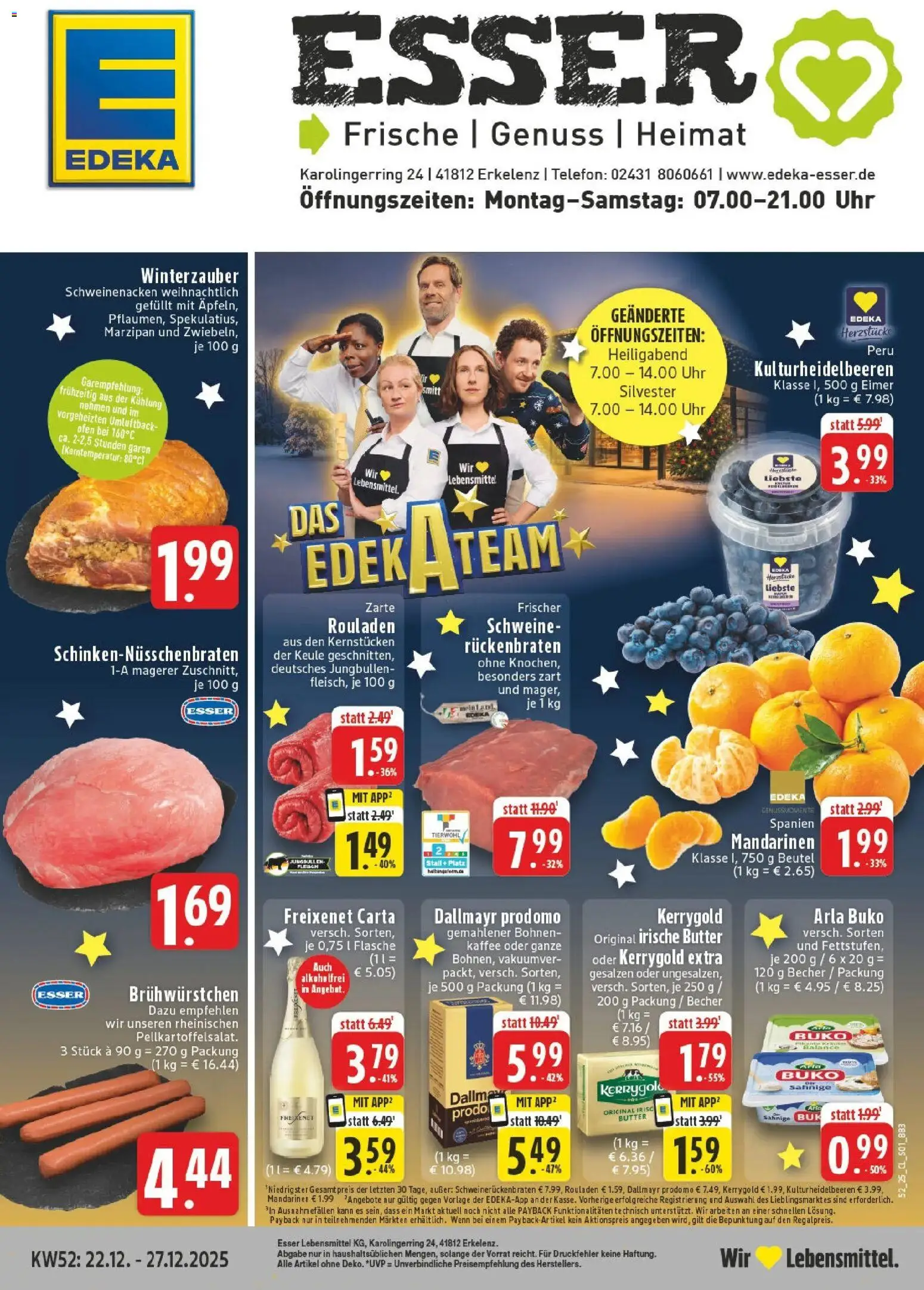 Vorschau von dem Prospekt des Geschäftes Edeka, gültig ab dem 22.12.2025