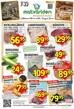 Förhandsgranska reklamblad Matvärlden erbjudanden från butik Matvärlden gäller från 13/04/2026