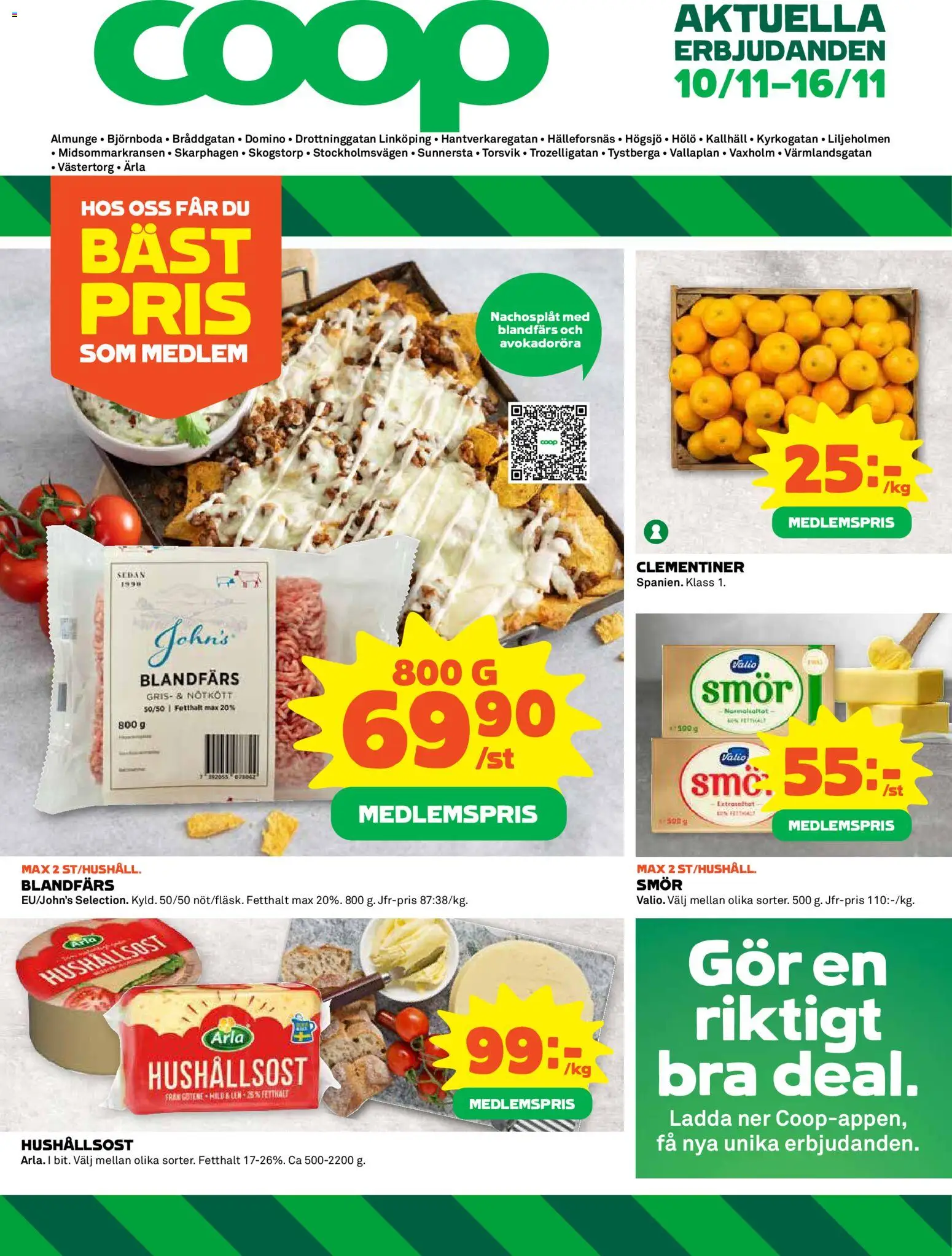 Förhandsgranska reklamblad Almunge från butik Coop gäller från 10/11/2025