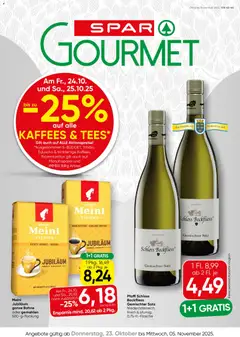Vorschau der Angebote: SPAR Gourmet Flugblatt Burgenland gültig ab 23.10.2025