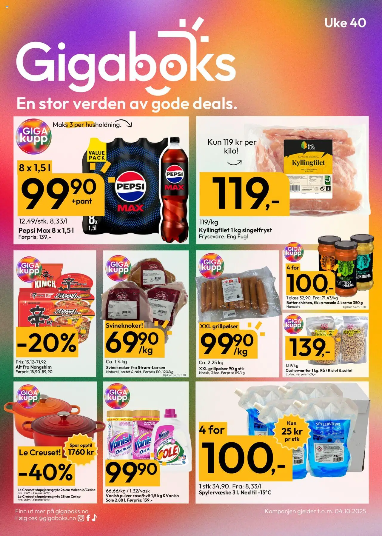 Kundeavis Gigaboks gyldig fra 28/09/2025 - Sidenummer 1