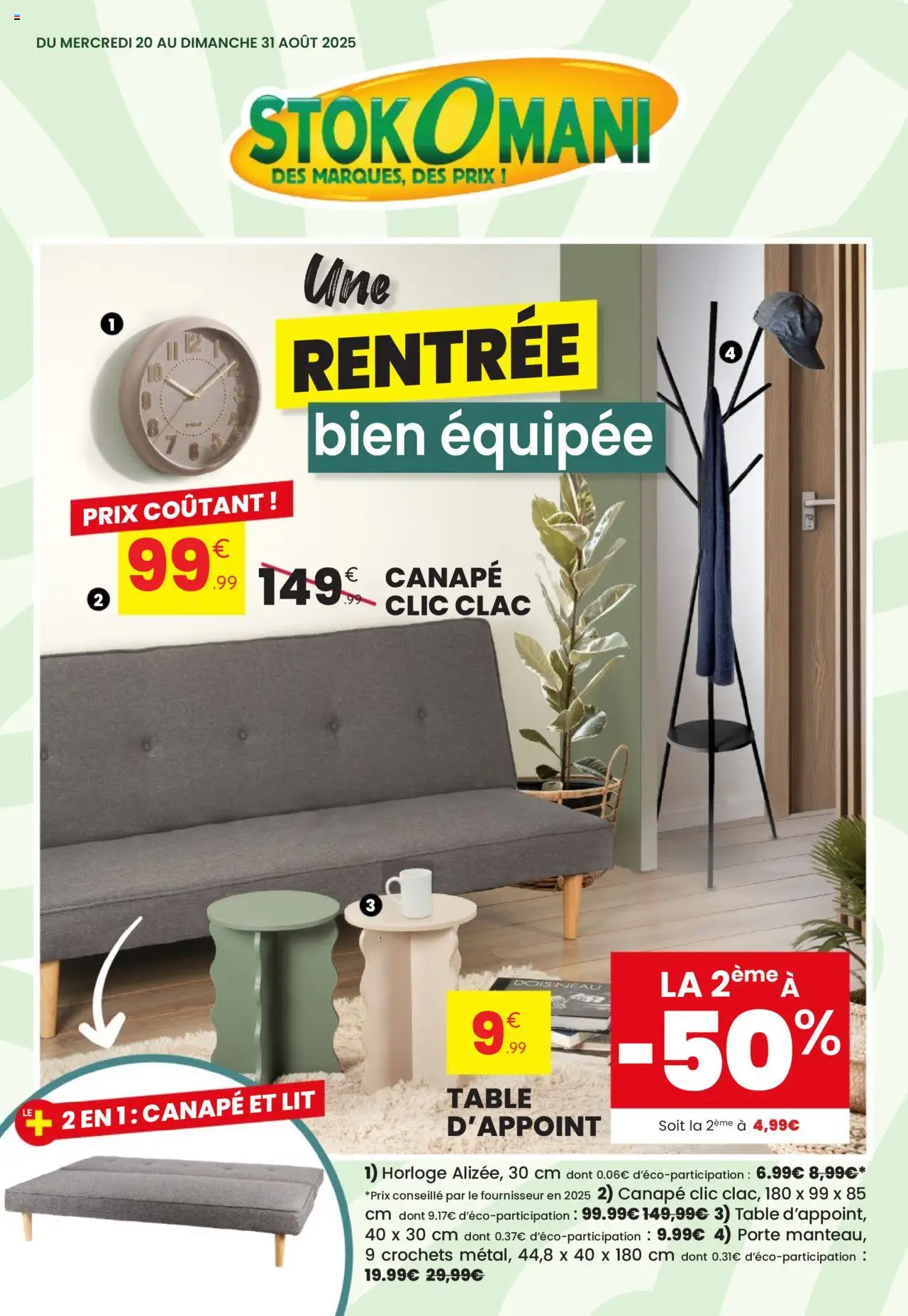 Catalogue de la boutique Stokomani valable du 20/08/2025 - Page numéro 1