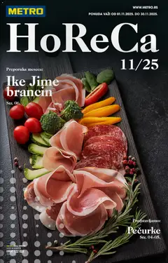 Pregled Metro kataloga - važi od 01.11.2025