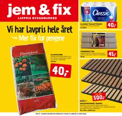 Forhåndsvis Jem & Fix kundeavis fra butikk Jem & Fix gyldig fra 15/03/2026