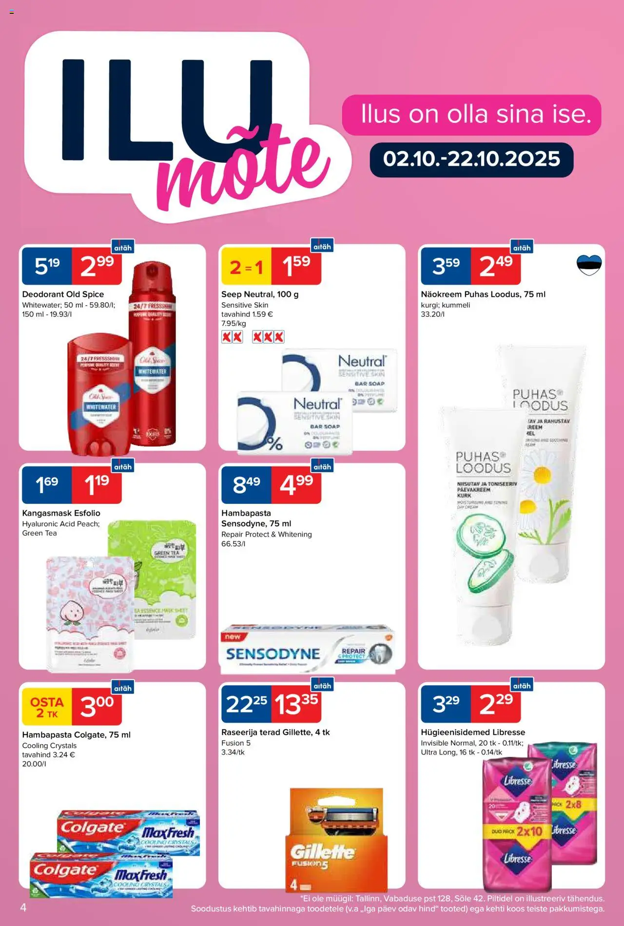 Maxima kliendilehe eelvaade alates 2025.10.14