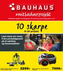 Eksempel på tilbudsavis Tilbudsavis fra butik Bauhaus gyldig fra 25/07/2025