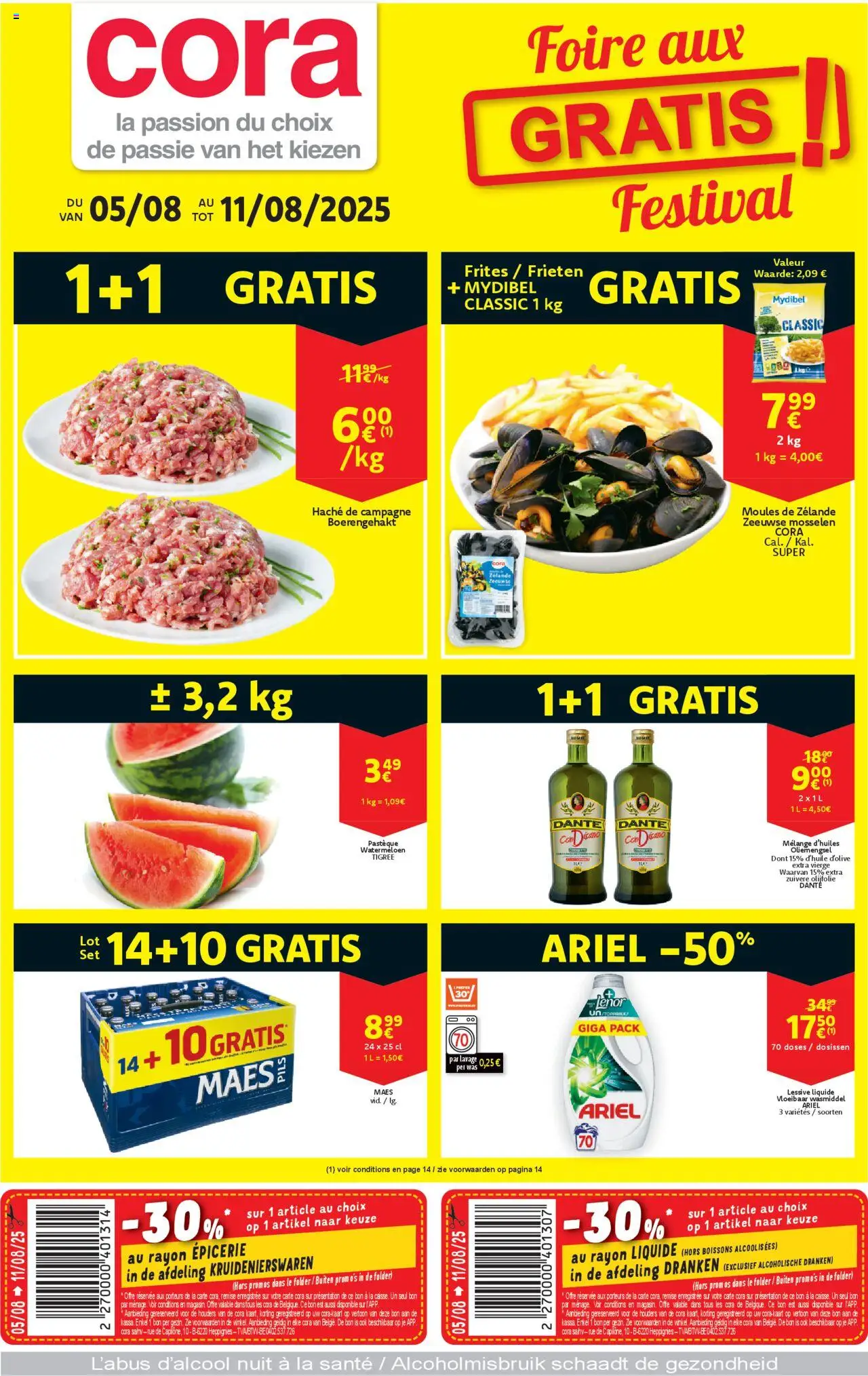 Cora shop Folder week 32 geldig vanaf 05/08/2025 - Paginanummer 1