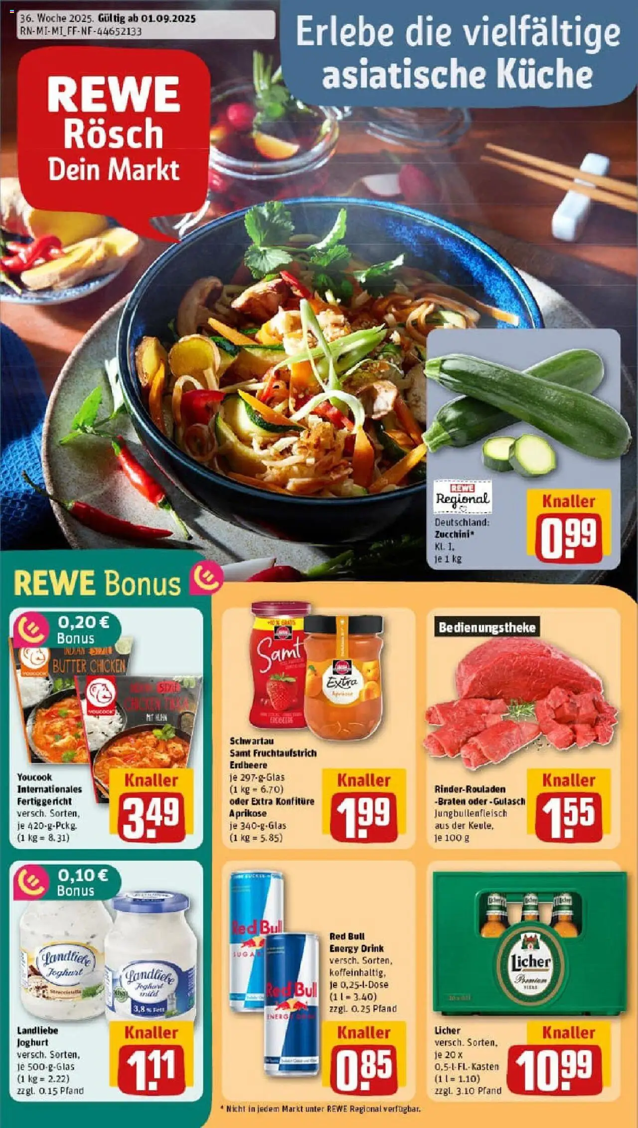 REWE Prospekt ab 01.09.2025 nächste Woche - Prospekt Glauburg / Stockheim	