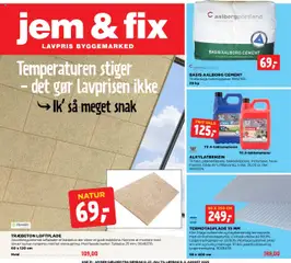 Eksempel på tilbudsavis Tilbudsavis fra butik Jem & fix gyldig fra 27/07/2025