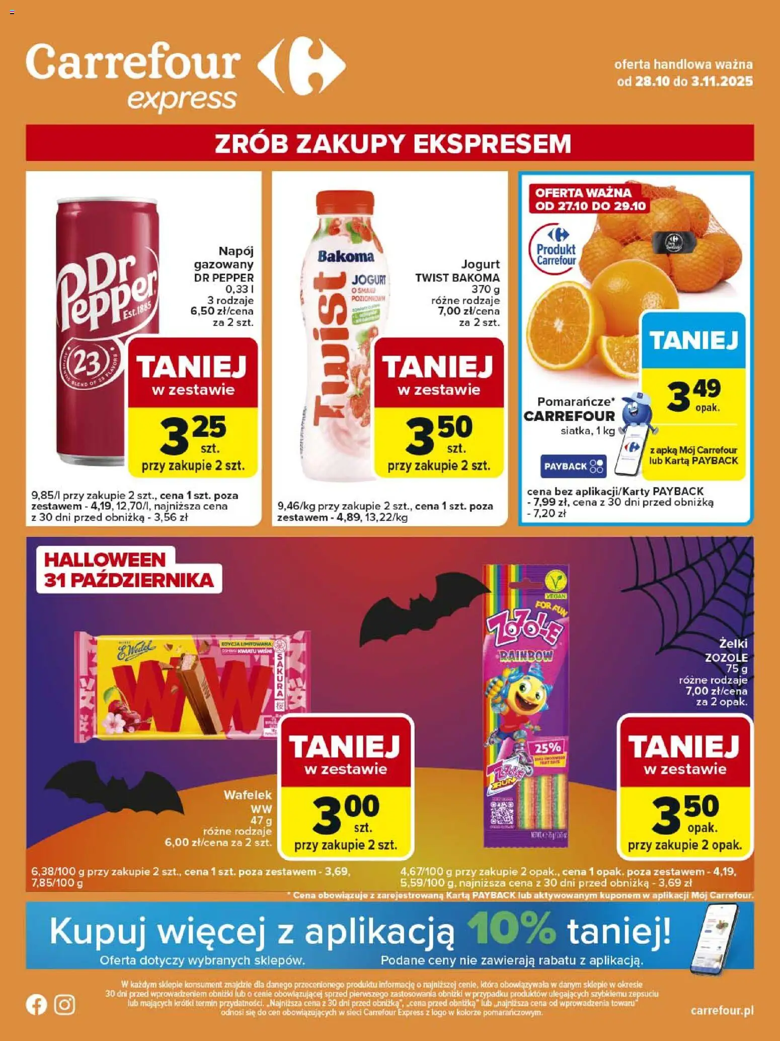 Carrefour Express od 28.10.2025 - Nowa Gazetka - Numer strony 1