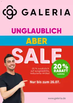 Vorschau von dem Prospekt des Geschäftes Galeria Karstadt Kaufhof, gültig ab dem 17.07.2025