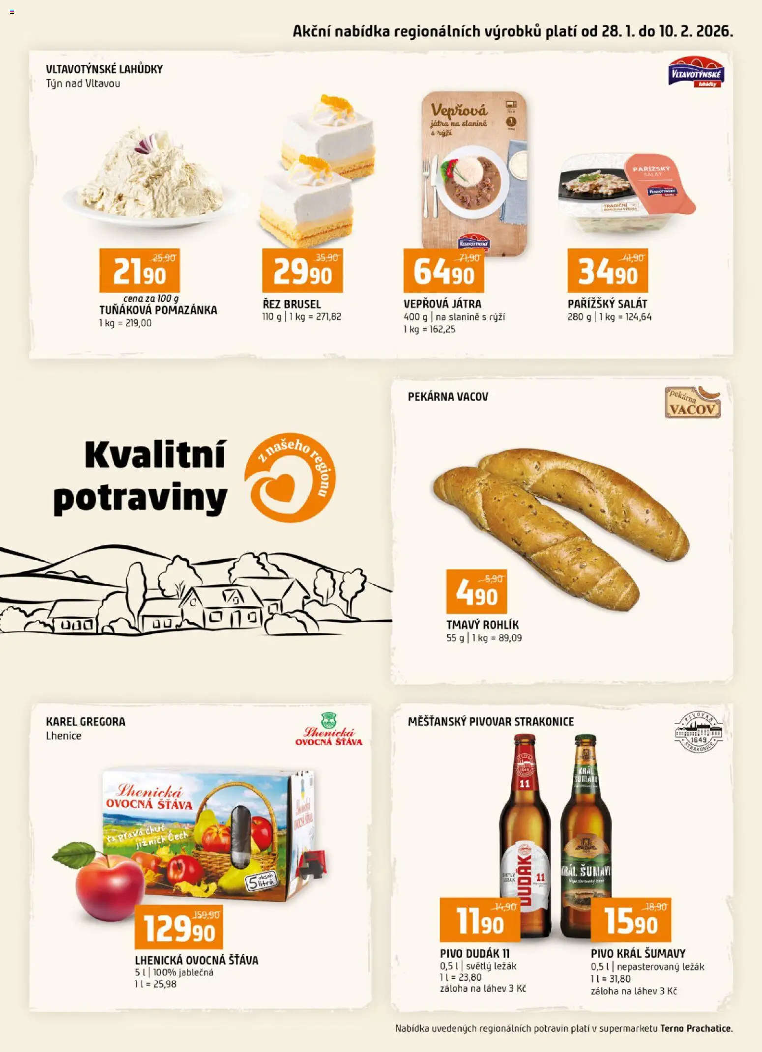 Náhled nabídky: Terno Leták - Prachatice platný od 28.01.2026