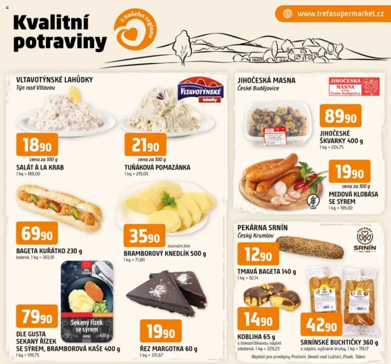  Trefa Leták - Kvalitní potraviny z našeho regionu (30.07.2025 - 05.08.2025)