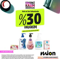 Kipa AVM Katı ve Sıvı Sabunlarda %30 İndirim 03.10.2025 - Broşürünün önizlemesi