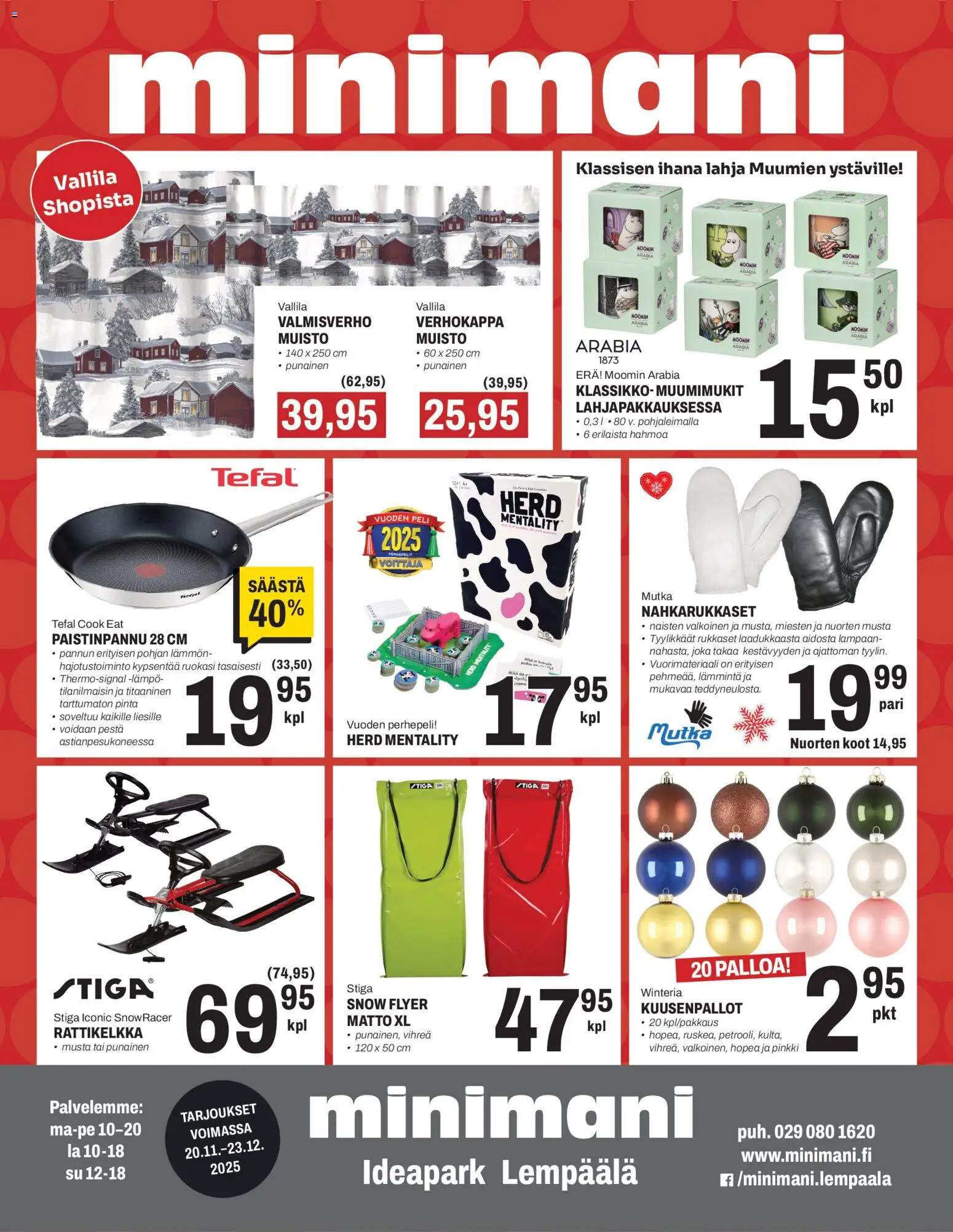 Kaupan Minimani Minimani Lempäälä esikatselu, voimassa 20/11/2025