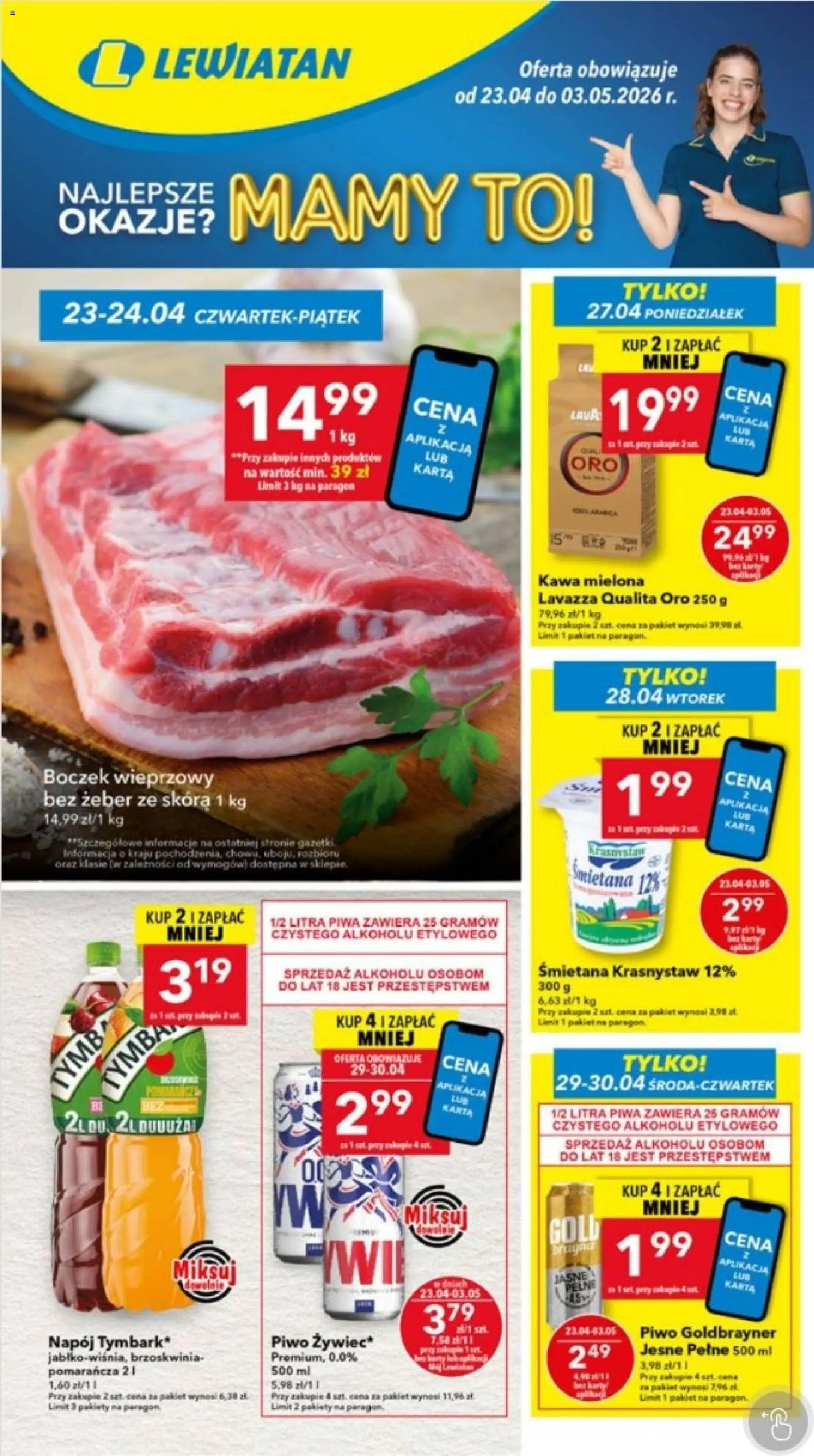 Pogląd gazetki "Lewiatan gazetka - Lublin" ze sklepu Lewiatan ważnej od 23.04.2026
