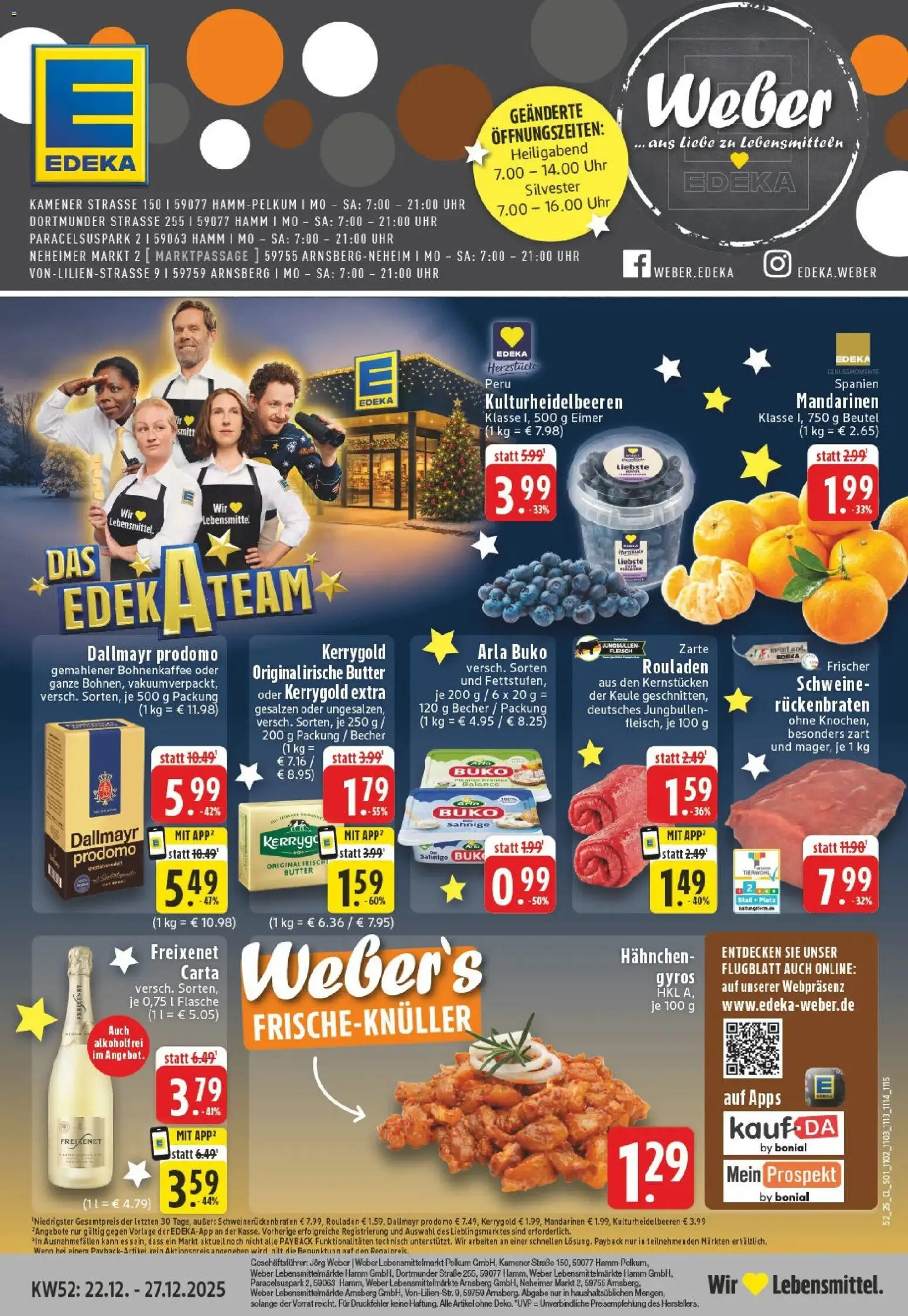 Vorschau von dem Prospekt des Geschäftes Edeka, gültig ab dem 22.12.2025