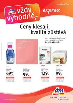 Náhled nabídky: dm drogerie dm drogerie leták - Express platný od 16.04.2026